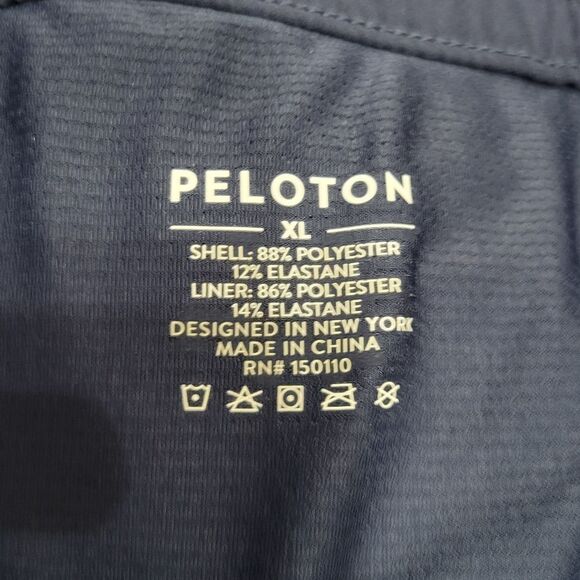 Peloton Blue Athletic Shorts with White Trim Sixw XL - Picture 8 of 10